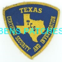 TEXAS,TEXAS CERTIFIED SECURITY AND INVESTIGATION 1